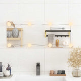 VidaXL Wandspiegel mit LEDs rechteckig 30x80 cm Glas