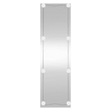 VidaXL Wandspiegel mit LEDs rechteckig 30x100 cm Glas