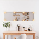 VidaXL Wandspiegel mit LEDs rechteckig 30x100 cm Glas