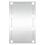 VidaXL Wandspiegel mit LEDs rechteckig 40x60 cm Glas