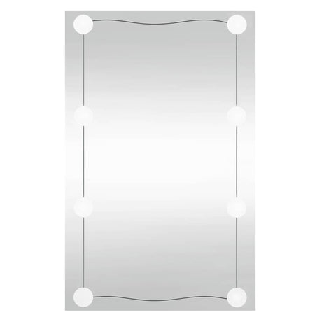 VidaXL Wandspiegel mit LEDs rechteckig 40x60 cm Glas