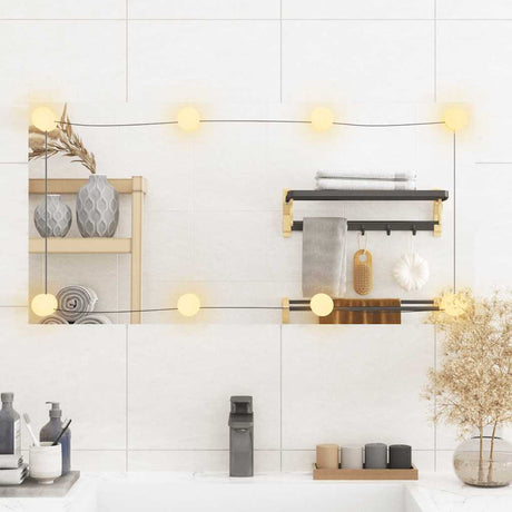 VidaXL Wandspiegel mit LEDs rechteckig 40x80 cm Glas