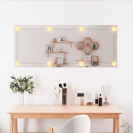 VidaXL Wandspiegel mit LEDs rechteckig 40x100 cm Glas