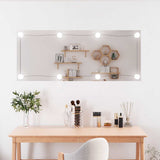 VidaXL Wandspiegel mit LEDs rechteckig 40x100 cm Glas