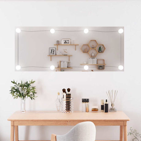 VidaXL Wandspiegel mit LEDs rechteckig 40x100 cm Glas