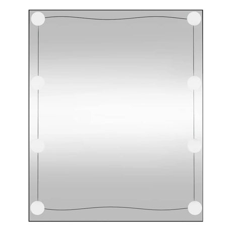 VidaXL Wandspiegel mit LEDs rechteckig 50x60 cm Glas