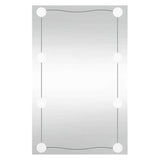 VidaXL Wandspiegel mit LEDs rechteckig 50x80 cm Glas