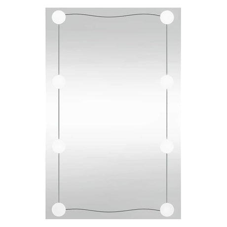 VidaXL Wandspiegel mit LEDs rechteckig 50x80 cm Glas
