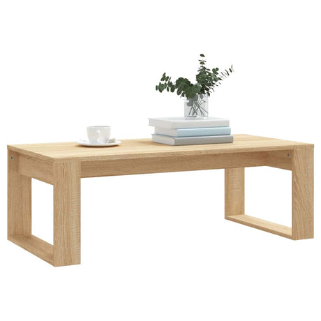 Vidaxl salontafel 102x50x35 cm bewerkt hout sonoma eikenkleurig