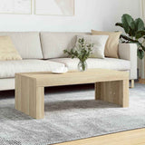 Vidaxl salontafel 102x50x36 cm bewerkt hout sonoma eikenkleurig