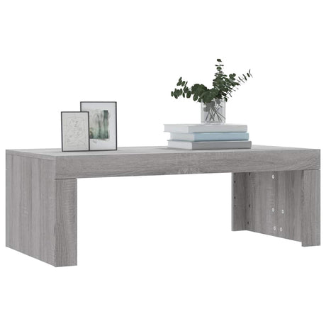 Vidaxl salontafel 102x50x36 cm bewerkt hout grijs sonoma eikenkleurig