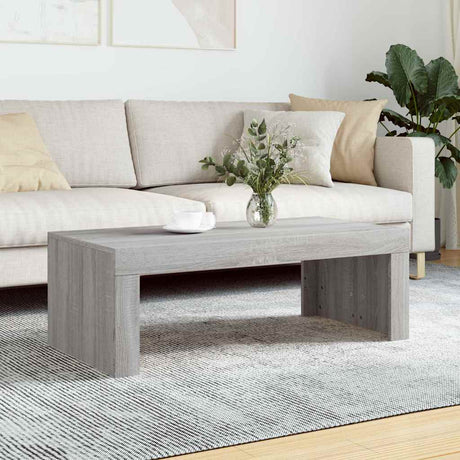 Vidaxl salontafel 102x50x36 cm bewerkt hout grijs sonoma eikenkleurig