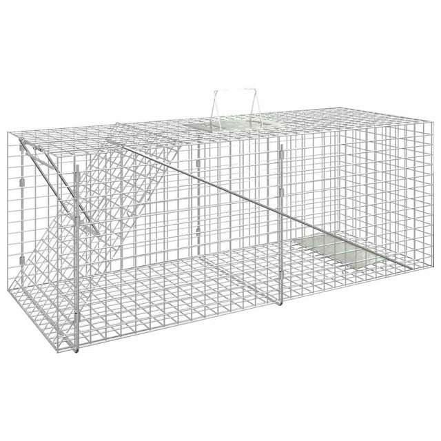 VIDAXL -Tierfalle 64.5x25x26,5 cm verzinktes Bügeleisen