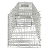 VIDAXL -Tierfalle 64.5x25x26,5 cm verzinktes Bügeleisen