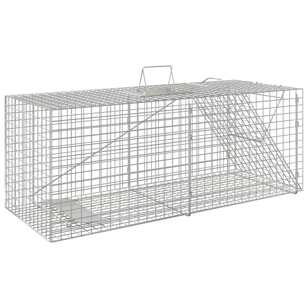 VIDAXL -Tierfalle 64.5x25x26,5 cm verzinktes Bügeleisen