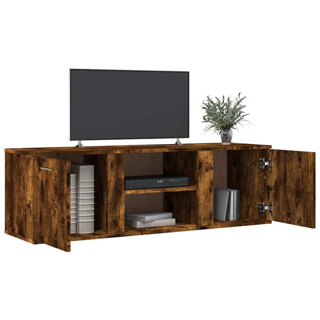 Vidaxl tv-meubel 120x34x37 cm bewerkt hout gerookt eikenkleurig