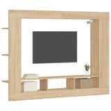 Vidaxl tv-meubel 152x22x113 cm bewerkt hout sonoma eikenkleurig
