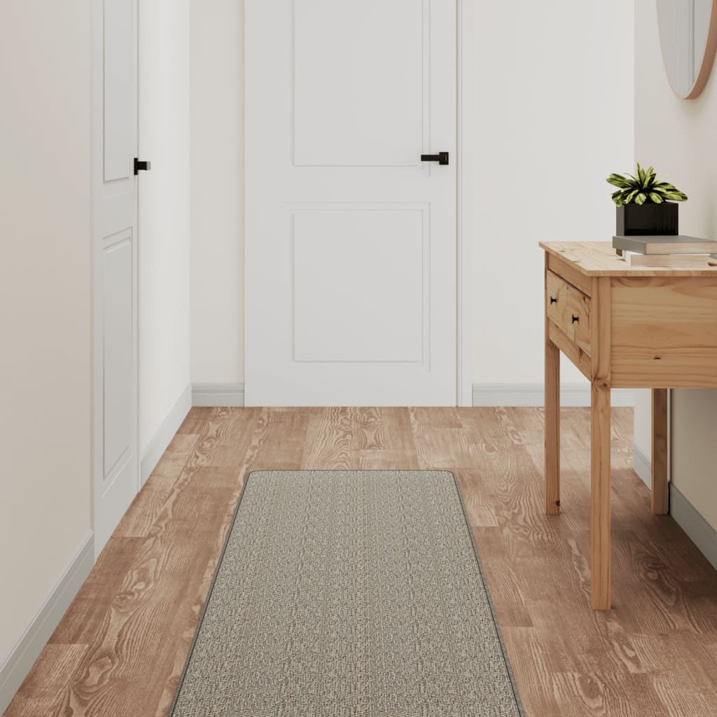 Vidaxx Teppichläufer 50x200 cm Sisal-Optik Taupe