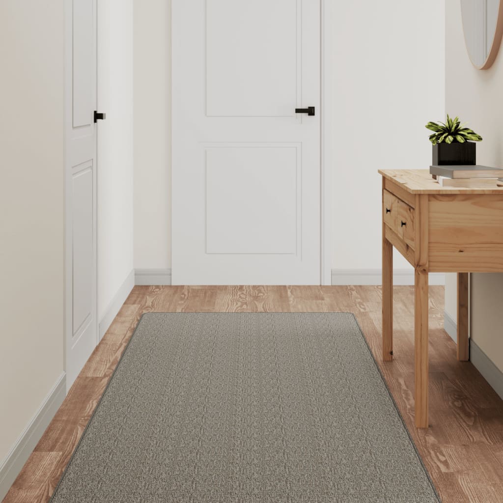 Vidaxx Teppichläufer 80x150 cm Sisaloptik silberfarben