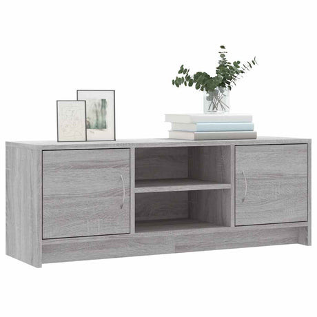 Vidaxl tv-meubel 102x30x37,5 cm bewerkt hout grijs sonoma eikenkleurig