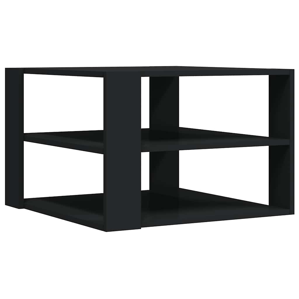 Vidaxl salontafel 58x58x40 cm bewerkt hout zwart