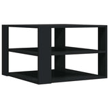 Vidaxl salontafel 58x58x40 cm bewerkt hout zwart