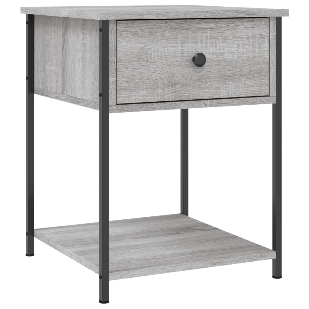 Vidaxl nachtkastjes 2 st 44x45x58 cm bewerkt hout grijs sonoma eiken