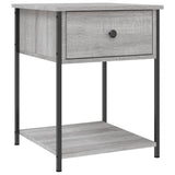 Vidaxl nachtkastjes 2 st 44x45x58 cm bewerkt hout grijs sonoma eiken