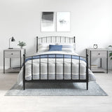 Vidaxl nachtkastjes 2 st 44x45x58 cm bewerkt hout grijs sonoma eiken