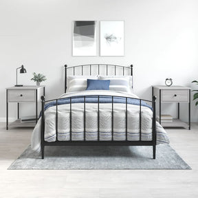 Vidaxl nachtkastjes 2 st 44x45x58 cm bewerkt hout grijs sonoma eiken