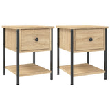Vidaxl nachtkastjes 2 st 34x35,5x45 cm sonoma eikenkleurig