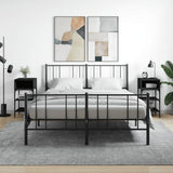 Vidaxl nachtkastjes 2 st 35x34,5x70 cm bewerkt hout zwart