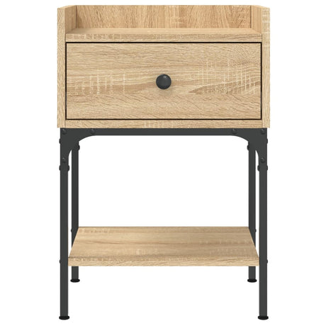 Vidaxl nachtkastje 40,5x31x60 cm bewerkt hout sonoma eikenkleurig