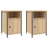 Vidaxl nachtkastjes 2 st 40x42x60 cm bewerkt hout sonoma eikenkleurig