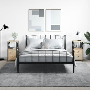 Vidaxl nachtkastjes 2 st 34x35,5x70 cm sonoma eikenkleurig