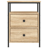 Vidaxl nachtkastje 44x45x60 cm bewerkt hout sonoma eikenkleurig