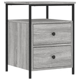 Vidaxl nachtkastjes 2 st 44x45x60 cm bewerkt hout grijs sonoma eiken