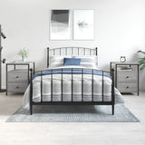 Vidaxl nachtkastjes 2 st 44x45x60 cm bewerkt hout grijs sonoma eiken