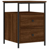 Vidaxl nachtkastje 44x45x60 cm bewerkt hout bruin eikenkleur