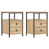 Vidaxl nachtkastjes 2 st 34x35,5x50 cm sonoma eikenkleurig