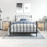 Vidaxl nachtkastjes 2 st 40x42x56 cm bewerkt hout sonoma eikenkleurig