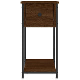 Vidaxl nachtkastje 30x60x60 cm bewerkt hout bruin eikenkleur