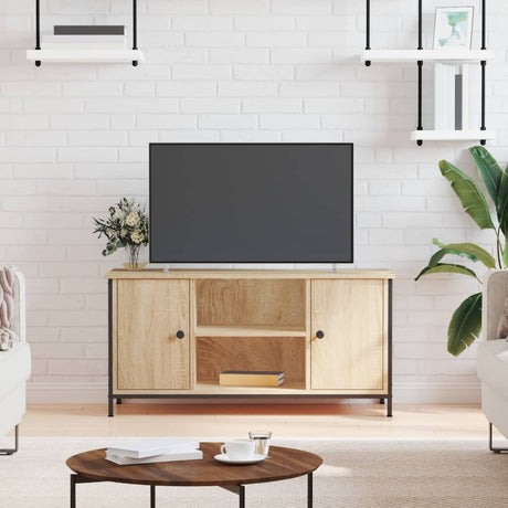 Vidaxl tv-meubel 100x40x50 cm bewerkt hout sonoma eikenkleurig