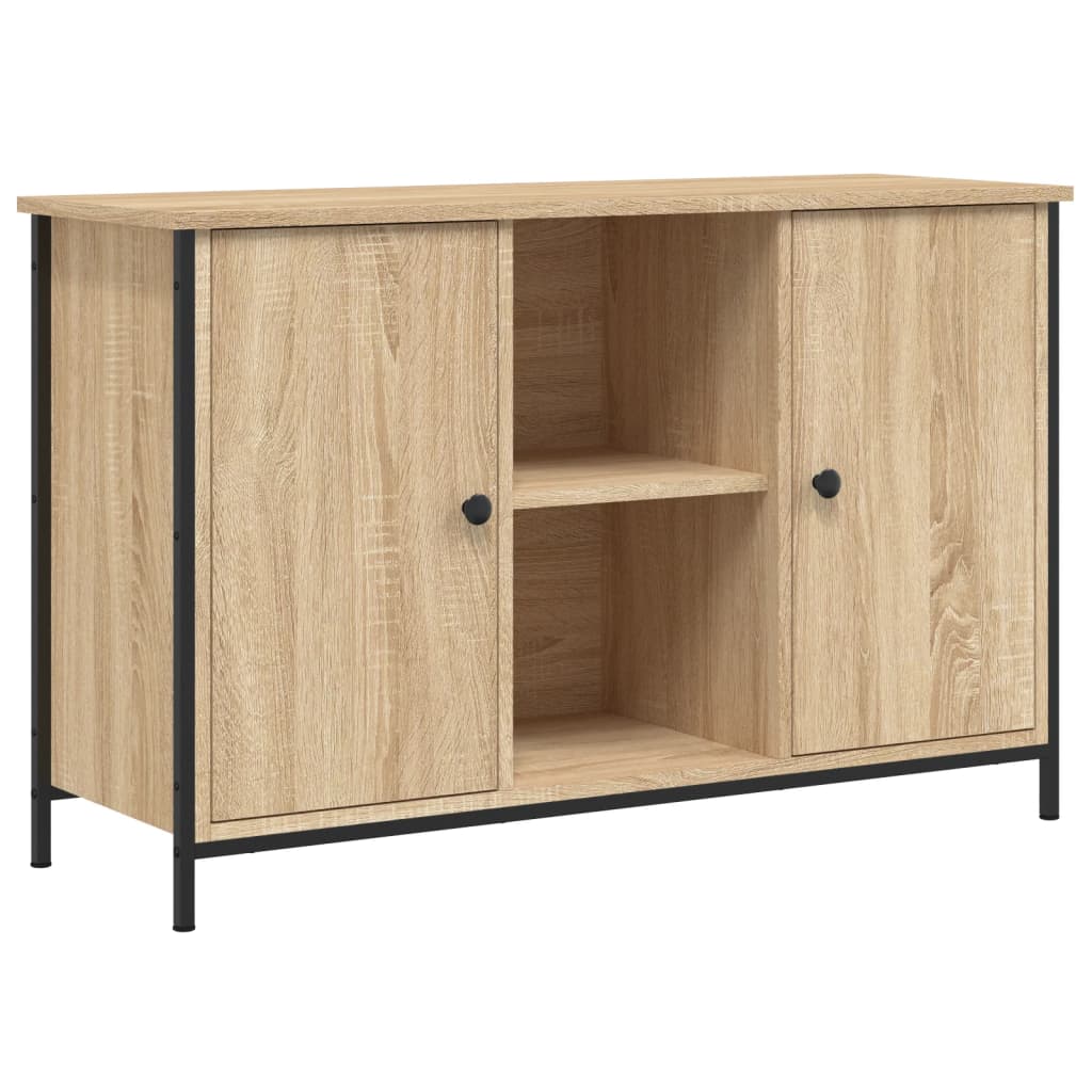 Vidaxl tv-meubel 100x35x65 cm bewerkt hout sonoma eikenkleurig