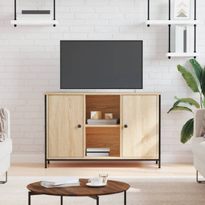 Vidaxl tv-meubel 100x35x65 cm bewerkt hout sonoma eikenkleurig