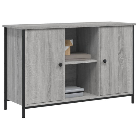Vidaxl tv-meubel 100x35x65 cm bewerkt hout grijs sonoma eikenkleurig