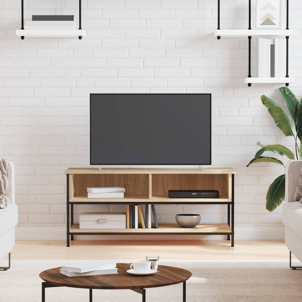 Vidaxl tv-meubel sonoma eiken 100x35x45 cm bewerkt hout