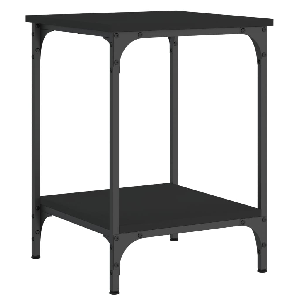Vidaxl salontafel 40x40x55 cm bewerkt hout zwart