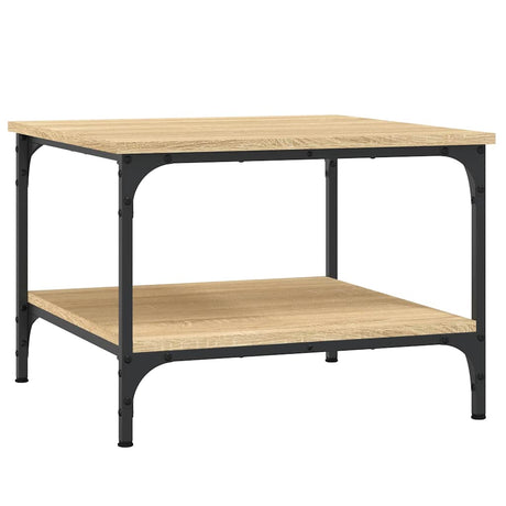 Vidaxl salontafel 55x55x40 cm bewerkt hout sonoma eikenkleurig