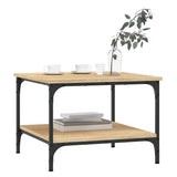 Vidaxl salontafel 55x55x40 cm bewerkt hout sonoma eikenkleurig